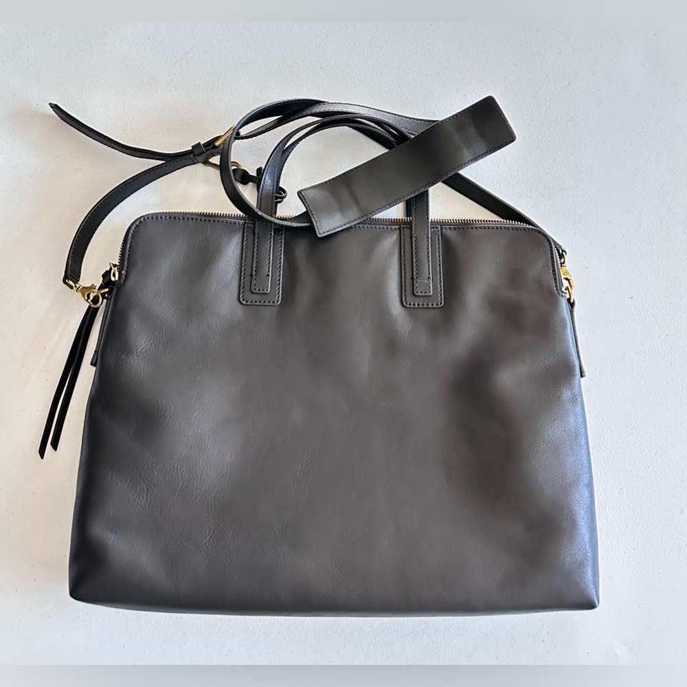 NWOT. Fossil Bridgitte Leather Laptop Bag - Picture 4 of 13